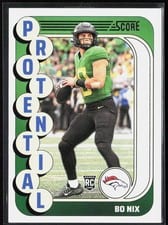 2024 Score Protential Bo Nix #11 card