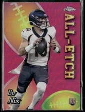 2024 Topps Chrome Chrome All-Etch Bo Nix #CAE-BN card