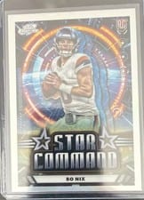 2024 Topps Chrome Cosmic Star Command Bo Nix #SC-7 card