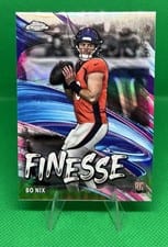 2024 Topps Chrome Finesse Bo Nix #F-4 card