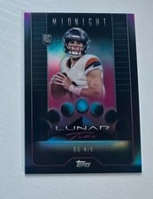 2024 Topps Midnight Lunar Tide Bo Nix #LT-3 card