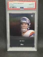 2024 Topps Midnight Twilight Bo Nix #T-2 card