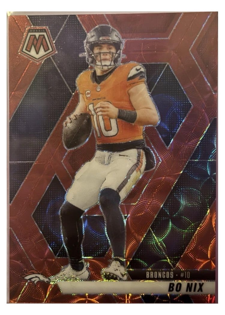 2025 Panini Mosaic Bo Nix #173 card