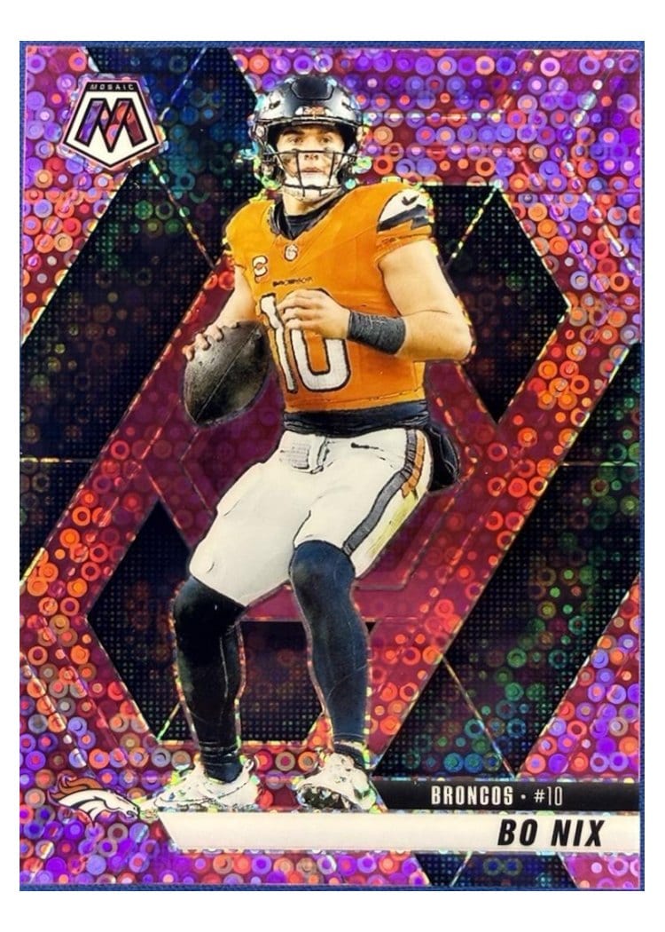 2025 Panini Mosaic Bo Nix #173 card