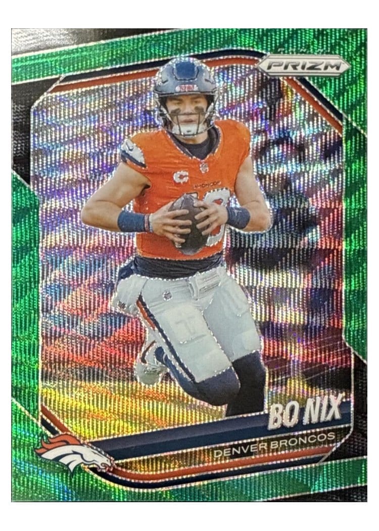 2025 Panini Prizm Base Set Bo Nix #142 card