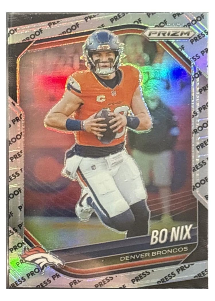 2025 Panini Prizm Base Set Bo Nix #142 card