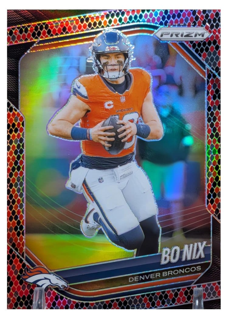 2025 Panini Prizm Base Set Bo Nix #142 card