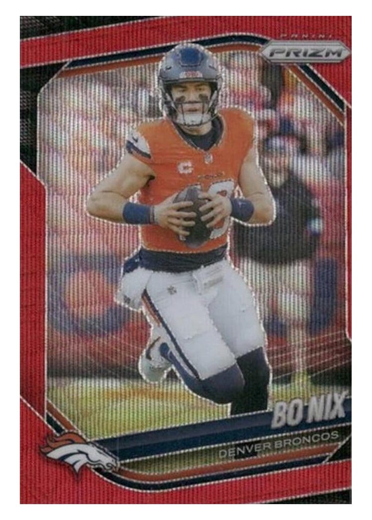 2025 Panini Prizm Base Set Bo Nix #142 card