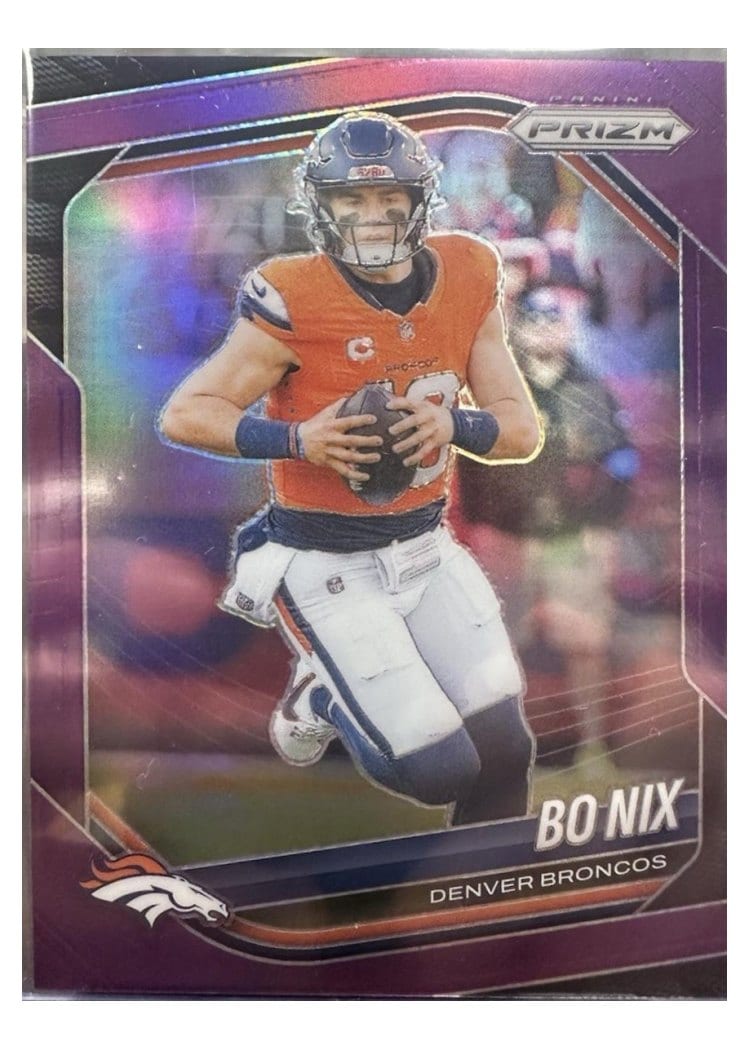 2025 Panini Prizm Base Set Bo Nix #142 card