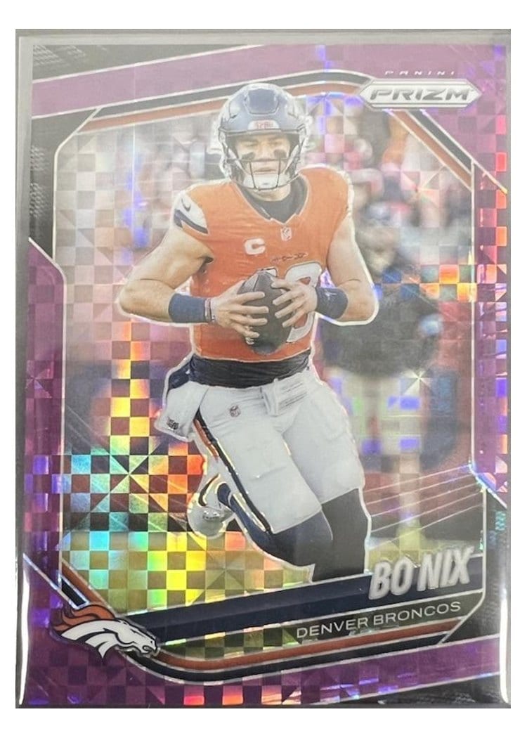 2025 Panini Prizm Base Set Bo Nix #142 card