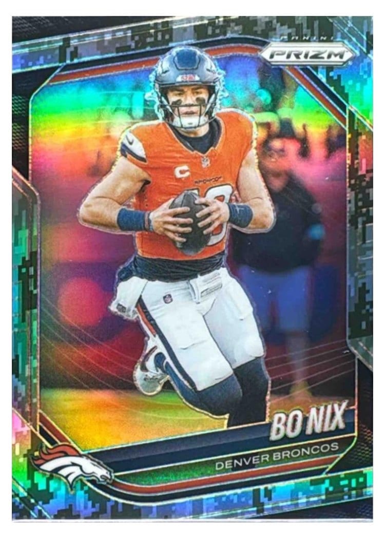 2025 Panini Prizm Base Set Bo Nix #142 card