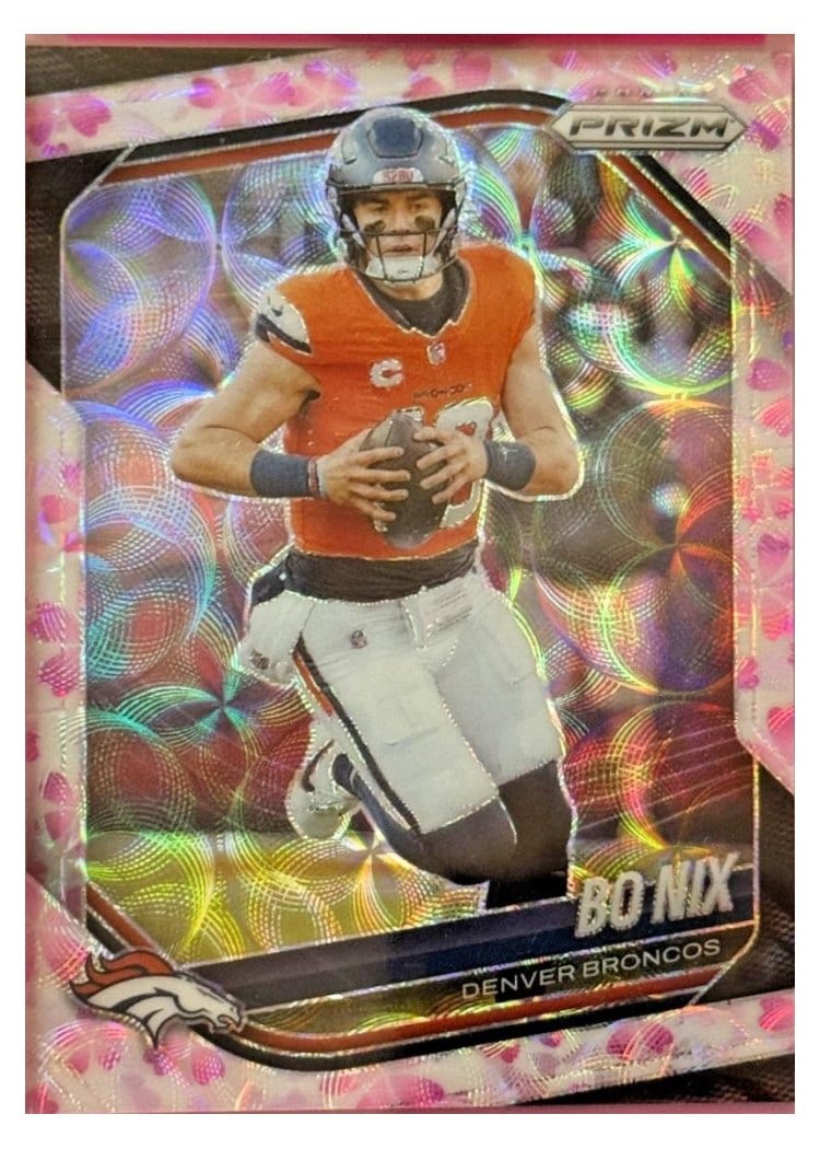 2025 Panini Prizm Base Set Bo Nix #142 card