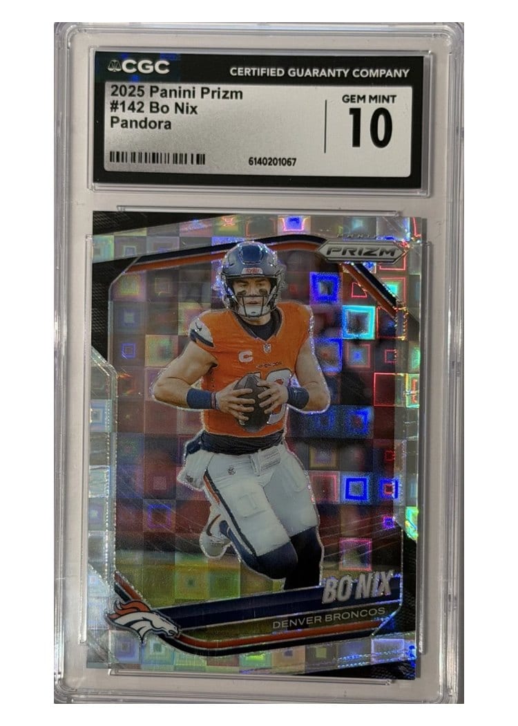 2025 Panini Prizm Base Set Bo Nix #142 card