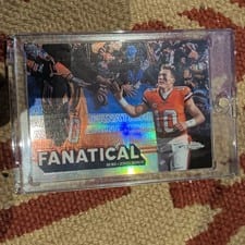 2025 Topps Chrome Fanatical Bo Nix #FF-18 card