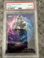 2025 Topps Chrome Game Genies Bo Nix #GG-13 card