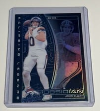 2024 Panini Obsidian Eclipsing Legends Bo Nix/John Elway #3 card