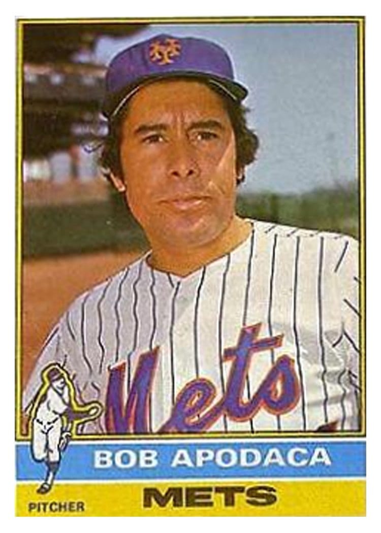 1976 Topps Bob Apodaca #16 card