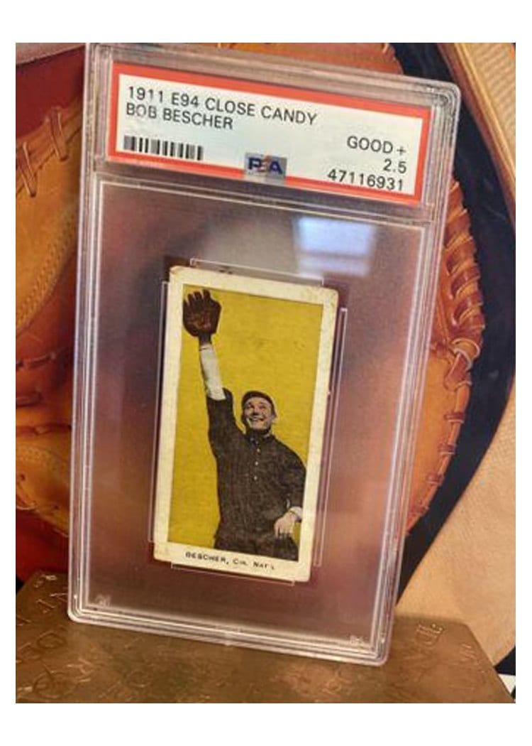 1911 E94 Close Candy Bob Bescher card