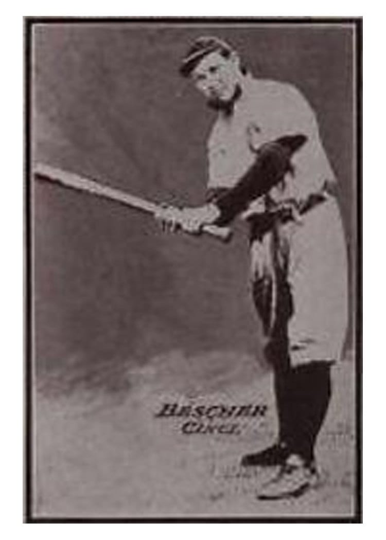 1913 National Game Bob Bescher card