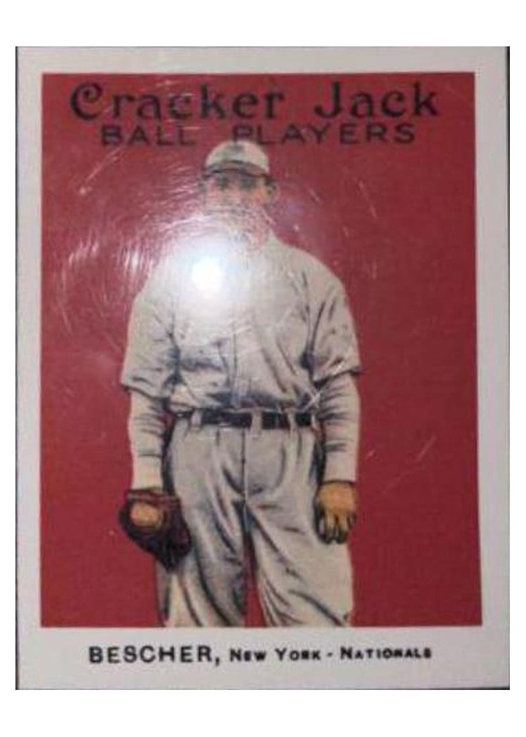 1914 Cracker Jack Bob Bescher #110 card