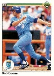 1990 Upper Deck Base Set Bob Boone #271 card