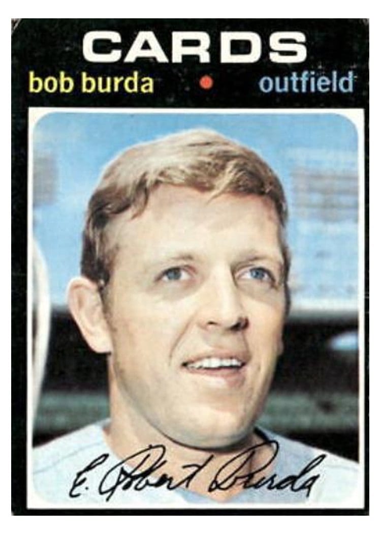 1971 Topps Bob Burda #541 card