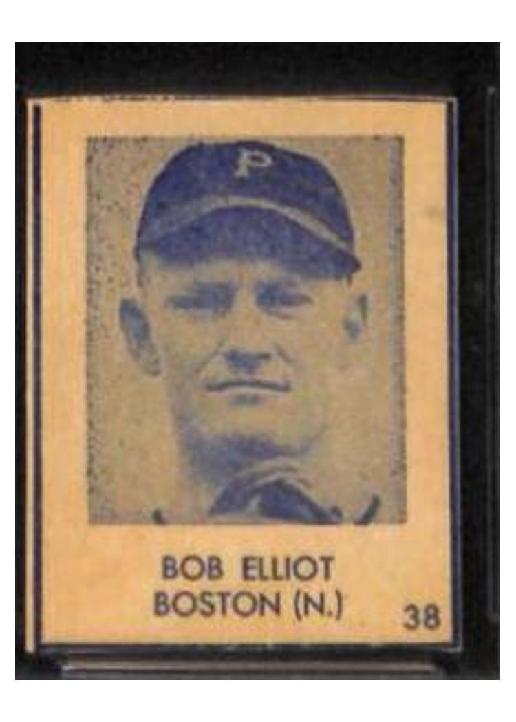 1948 R346 Blue Tint Bob Elliot #38 card