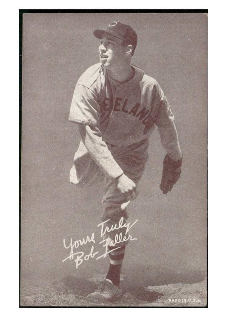 1939 Exhibits Salutation Bob Feller card