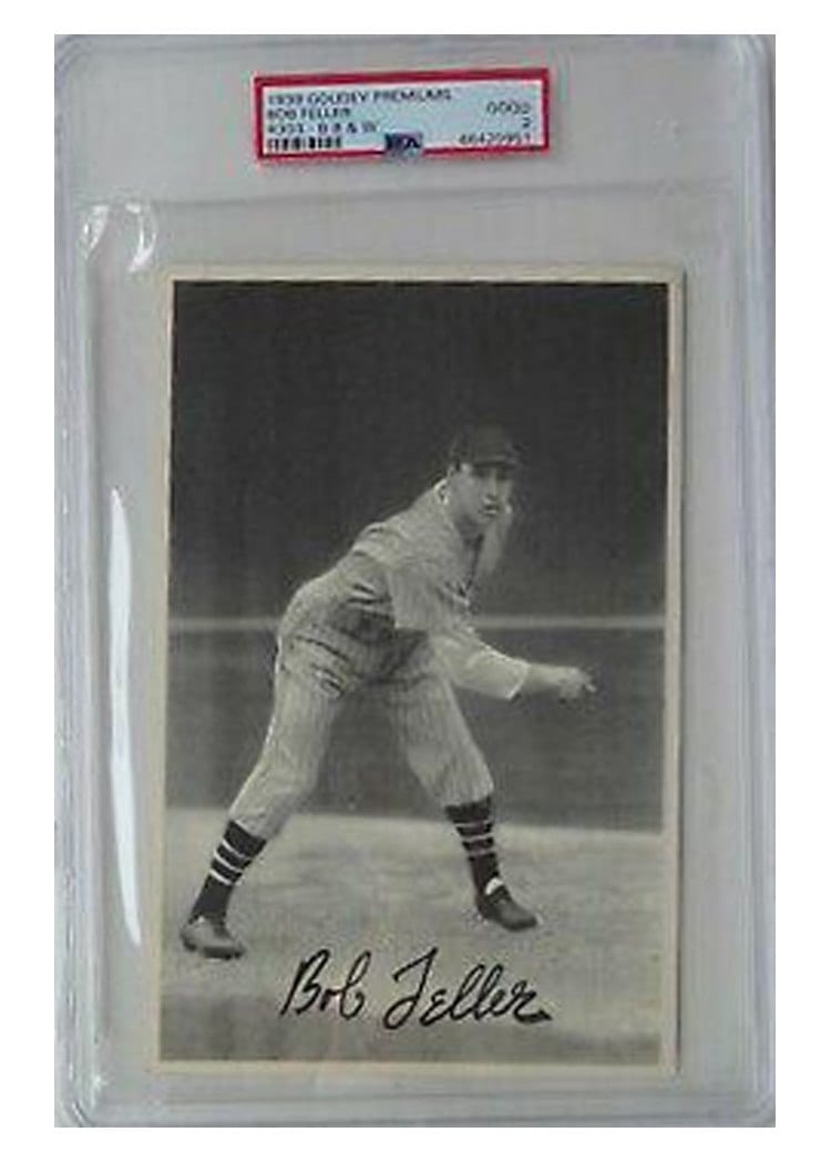 1939 Goudey Premiums R303 B Bob Feller card