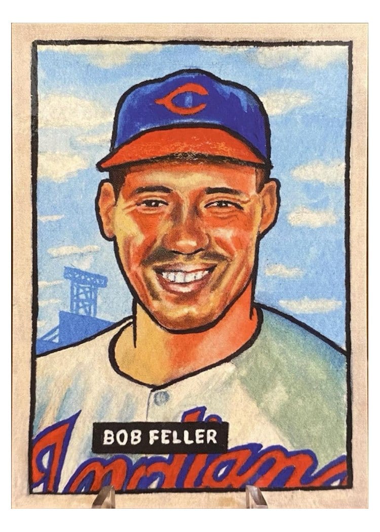 2025 Topps Shoebox Treasures 1951 Bowman SP Bob Feller #B51-1 card