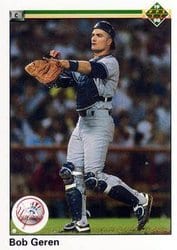 1990 Upper Deck Base Set Bob Geren #608 card