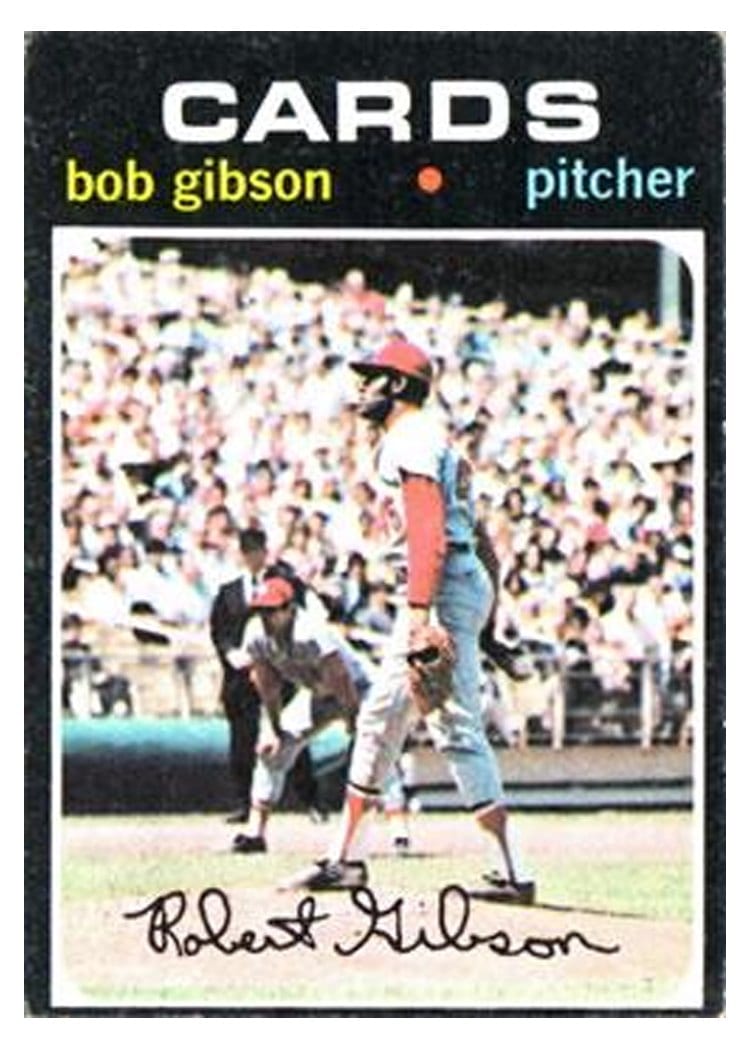 1971 Topps Bob Gibson #450 card
