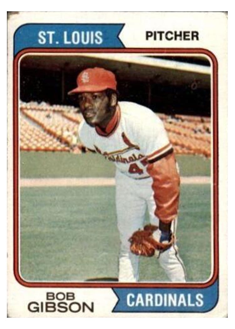 1974 Topps Bob Gibson #350 card