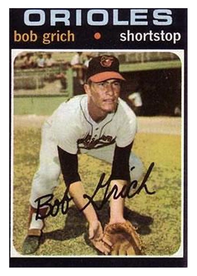 1971 Topps Bob Grich #193 card