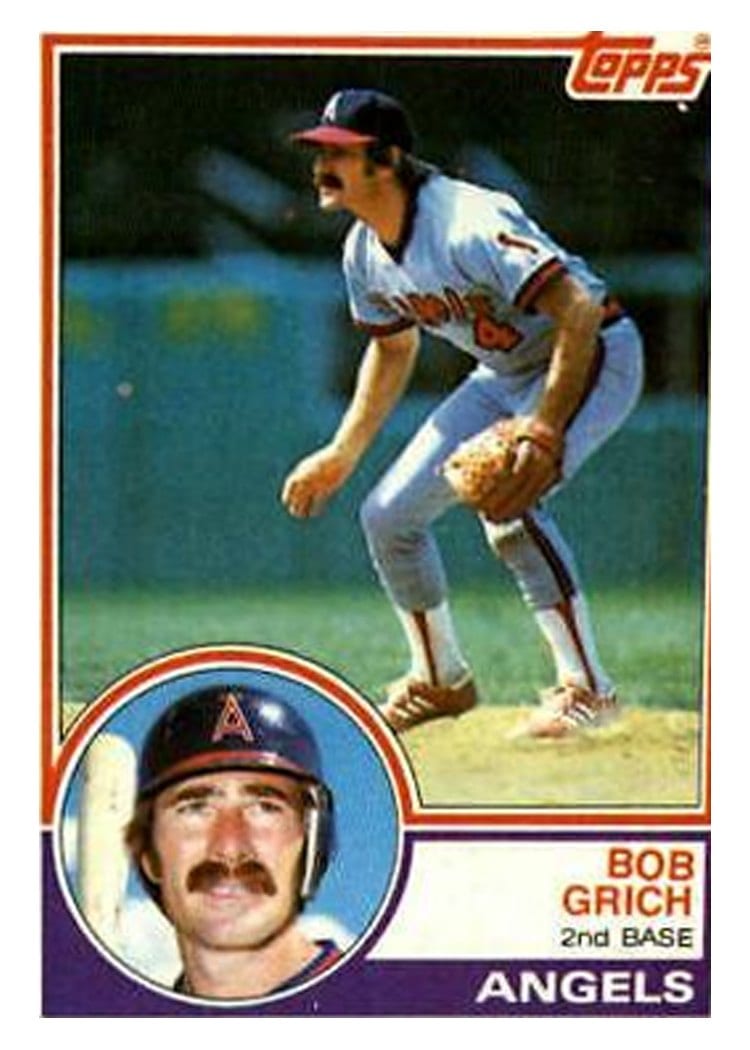 1983 Topps Bob Grich #790 card