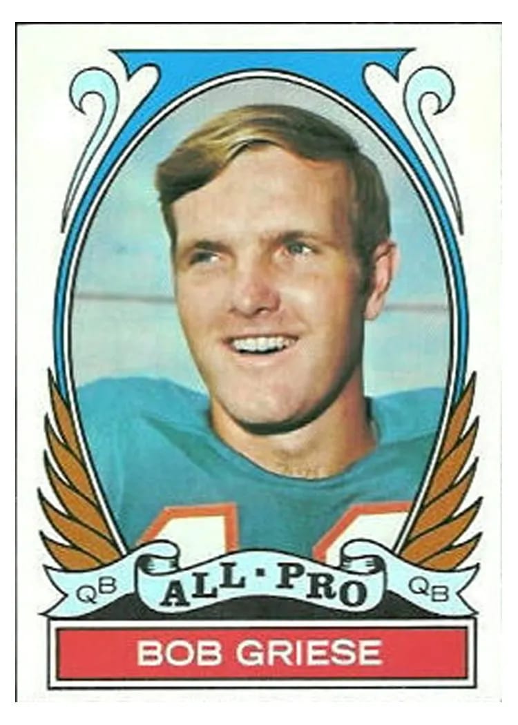 1972 Topps Bob Griese All Pro #272 card
