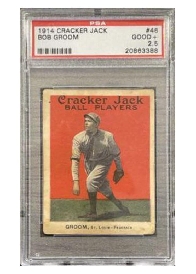 1914 Cracker Jack Bob Groom #46 card
