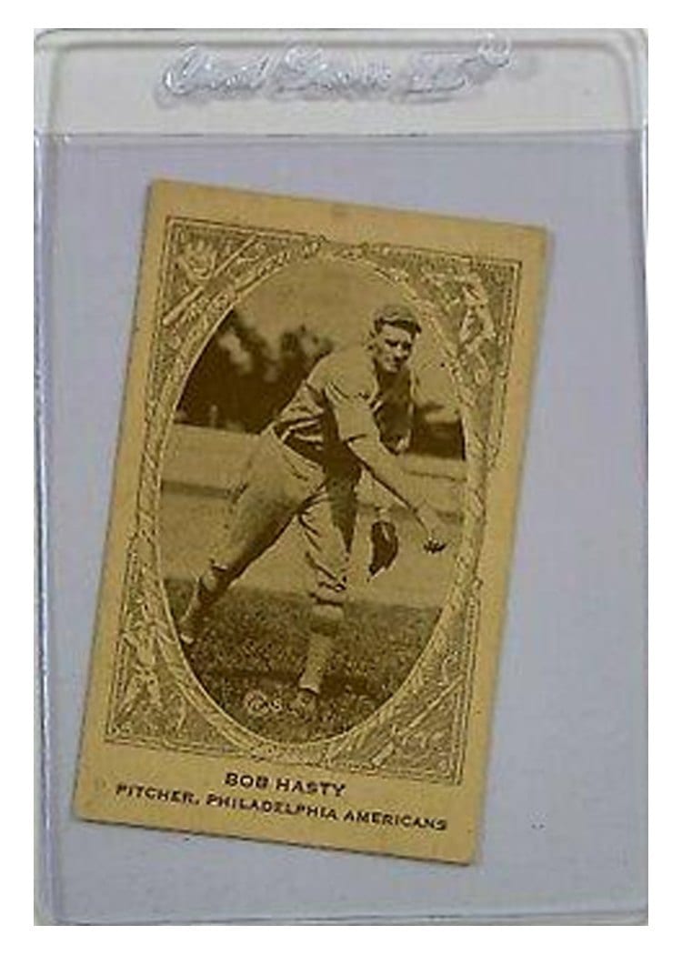 1922 E120 American Caramel Bob Hasty card