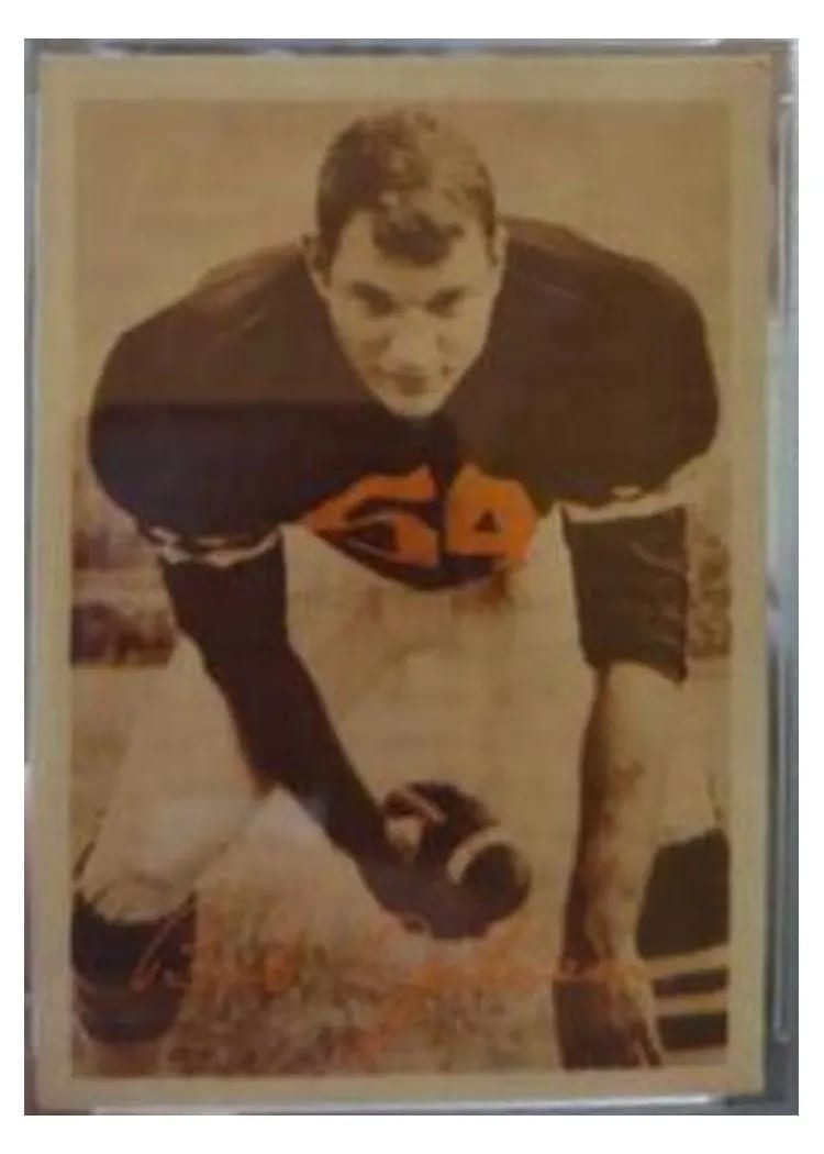 1969 Bengals Tresler Comet Bob Johnson card
