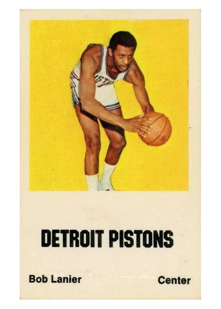 1972 Comspec Bob Lanier card