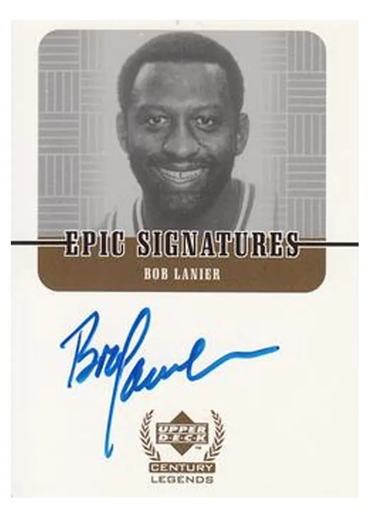 1998 Upper Deck Century Legends Epic Signatures Bob Lanier #BL card