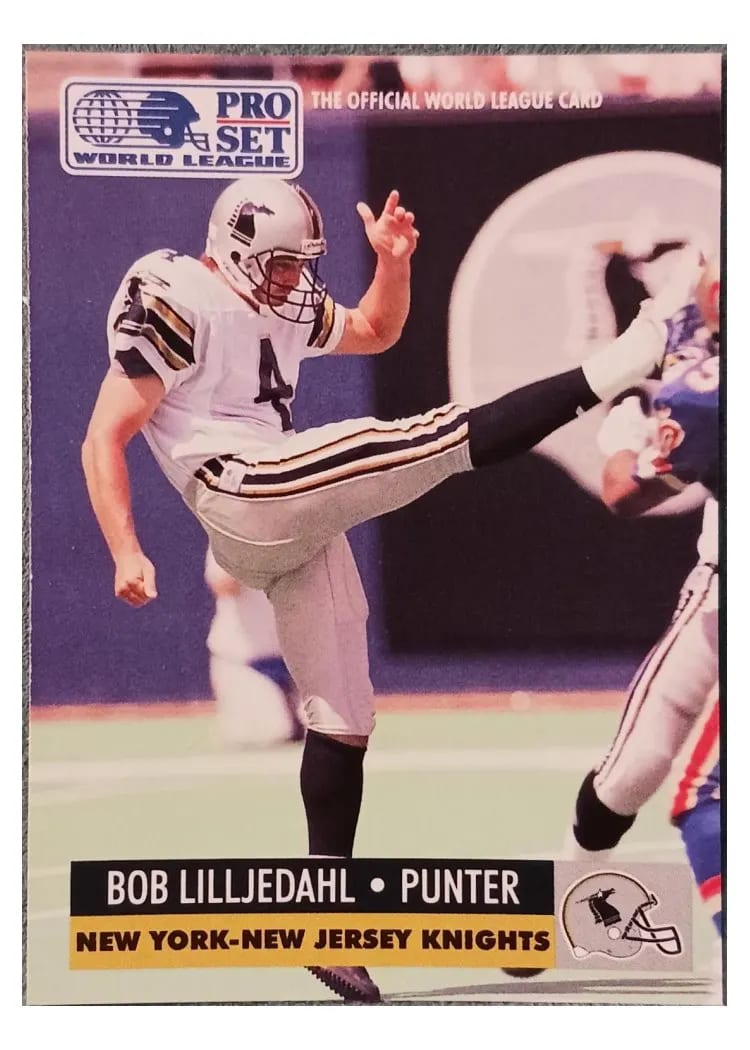 1991 Pro Set Wlaf Bob Lilljedahl #101 card