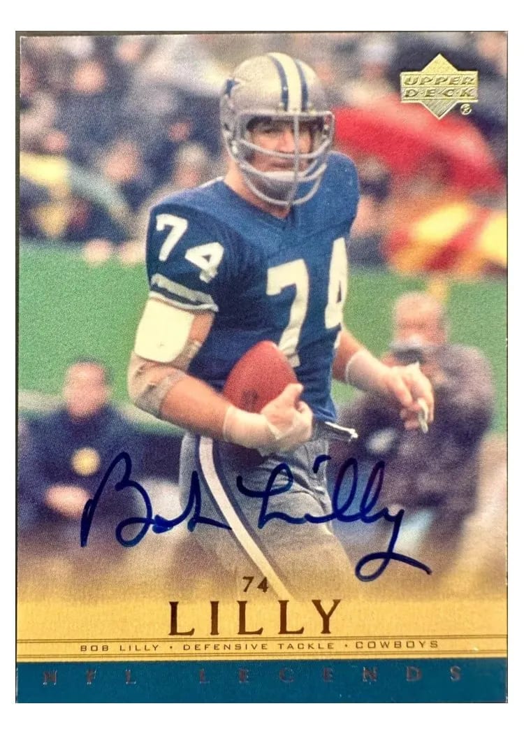2000 Upper Deck Legends Autographs Bob Lilly card