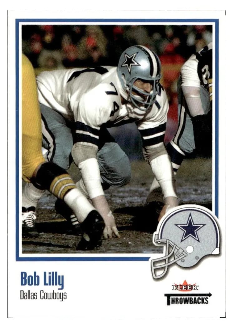 2002 Fleer Throwbacks Bob Lilly #38 card