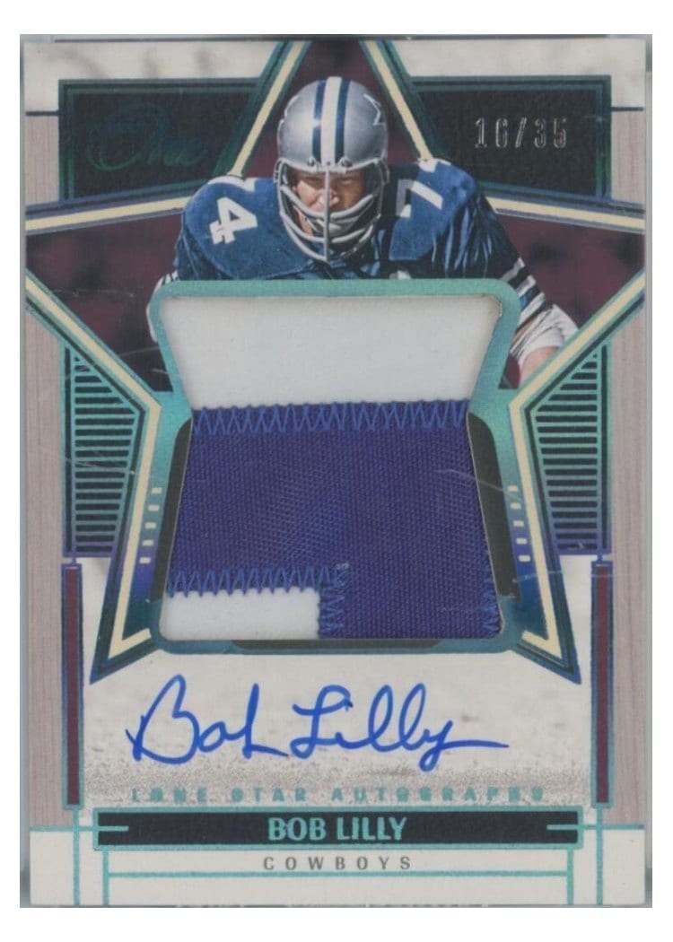 2023 Panini One Lone Star Autographs Bob Lilly #92 card