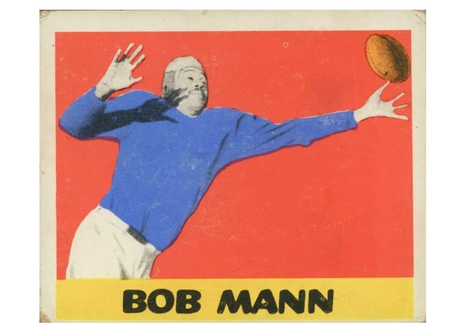 1948 Leaf Bob Mann #44 card