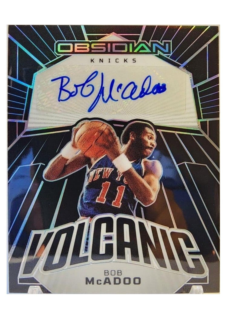 2022-23 Panini Obsidian Volcanic Signatures Bob McAdoo #VS-MKN card