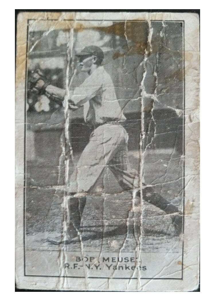 1921 E220 National Caramel Bob Meusel card