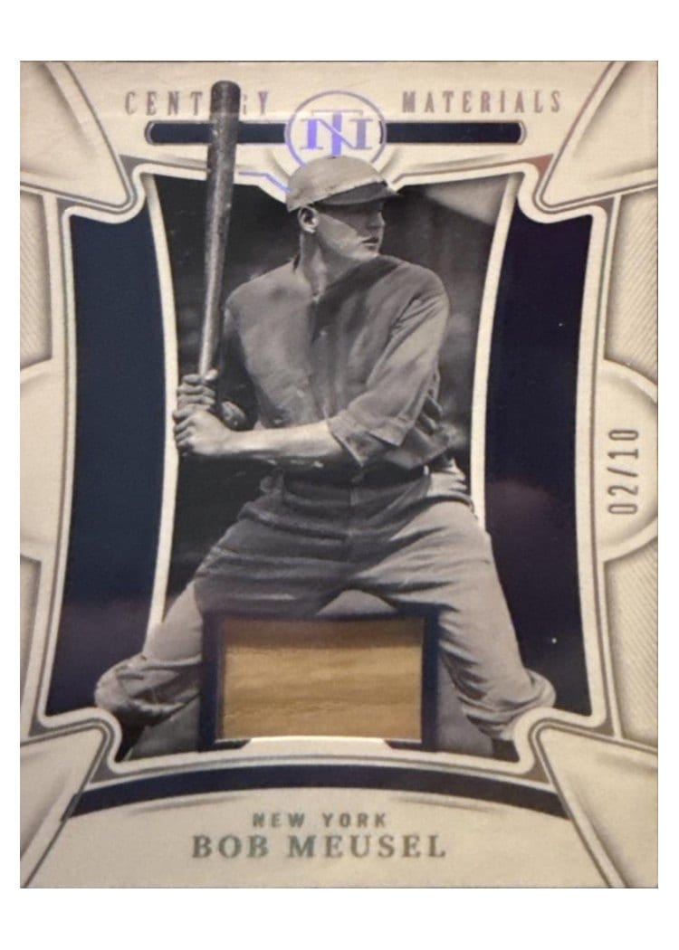 2023 Panini National Treasures Century Materials Bob Meusel #10 card