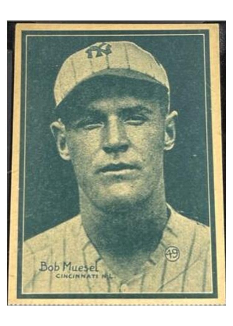 1931 W517 Bob Muesel Meusel Hand Cut #49 card